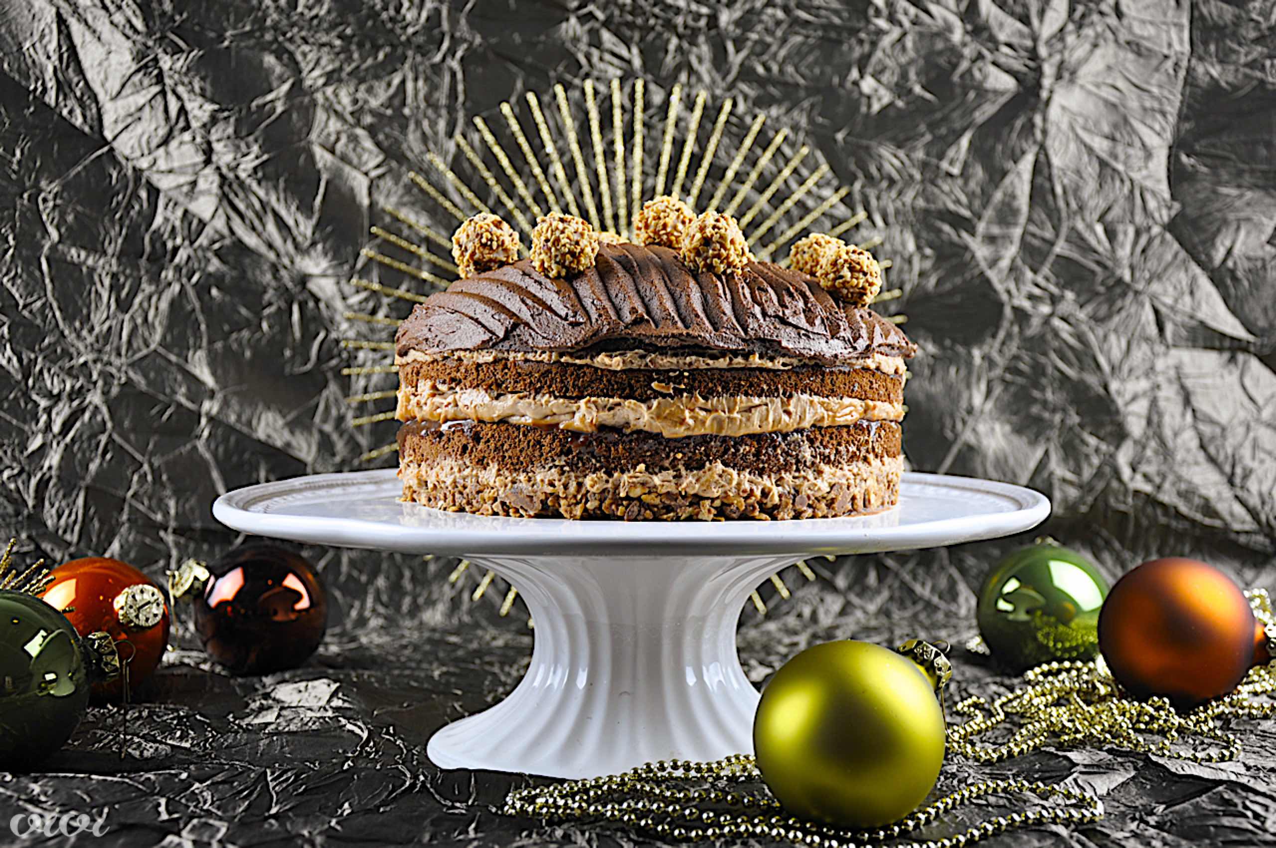 bozicna cokoladna karamela nougat torta vivi 88