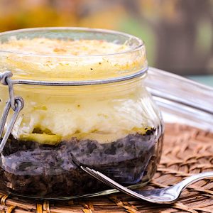 krvavica parmentier z jabolki