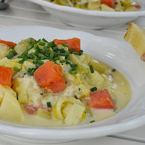 porova juha s krompirjem in postrvjo3