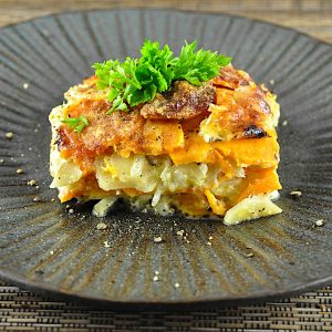 gratinirana zloženka sladkega krompirja in pastinaka5