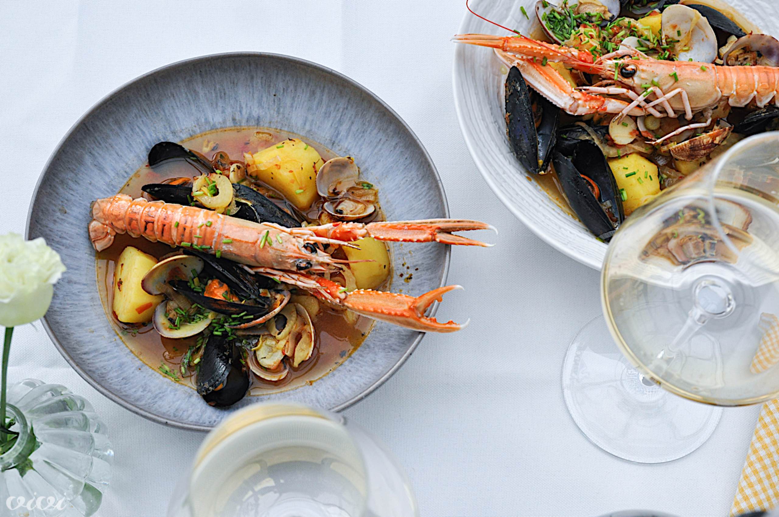 bouillabaisse s školjkami in škampi11