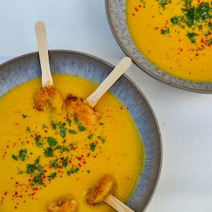 juha sladkega krompirja in panko kozice4