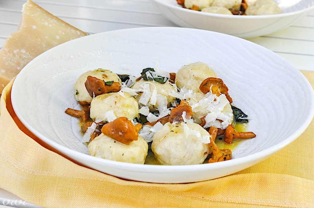 gnudi špinača in lisičke4