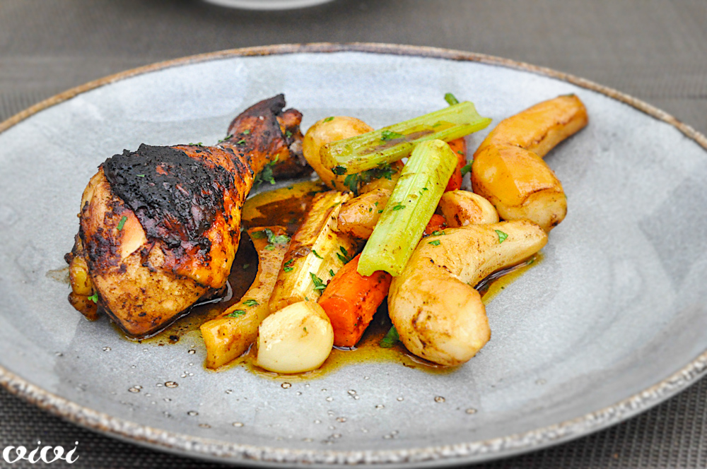 zažgani piščanec s tamarindovo omako