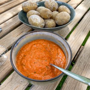 romesco omaka krompir pečen na soli1