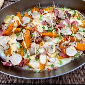 bučin praženec z jurčki sirom slanino7