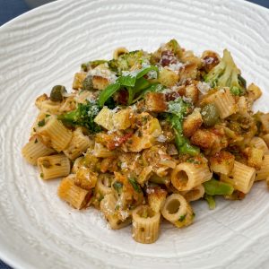 makaroni z brokolijem in krutoni4