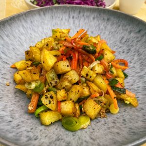 sečuanski pečeni krompšir in rdeče zelje9