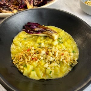 krompirjeva rižota popečen solkanski radič1