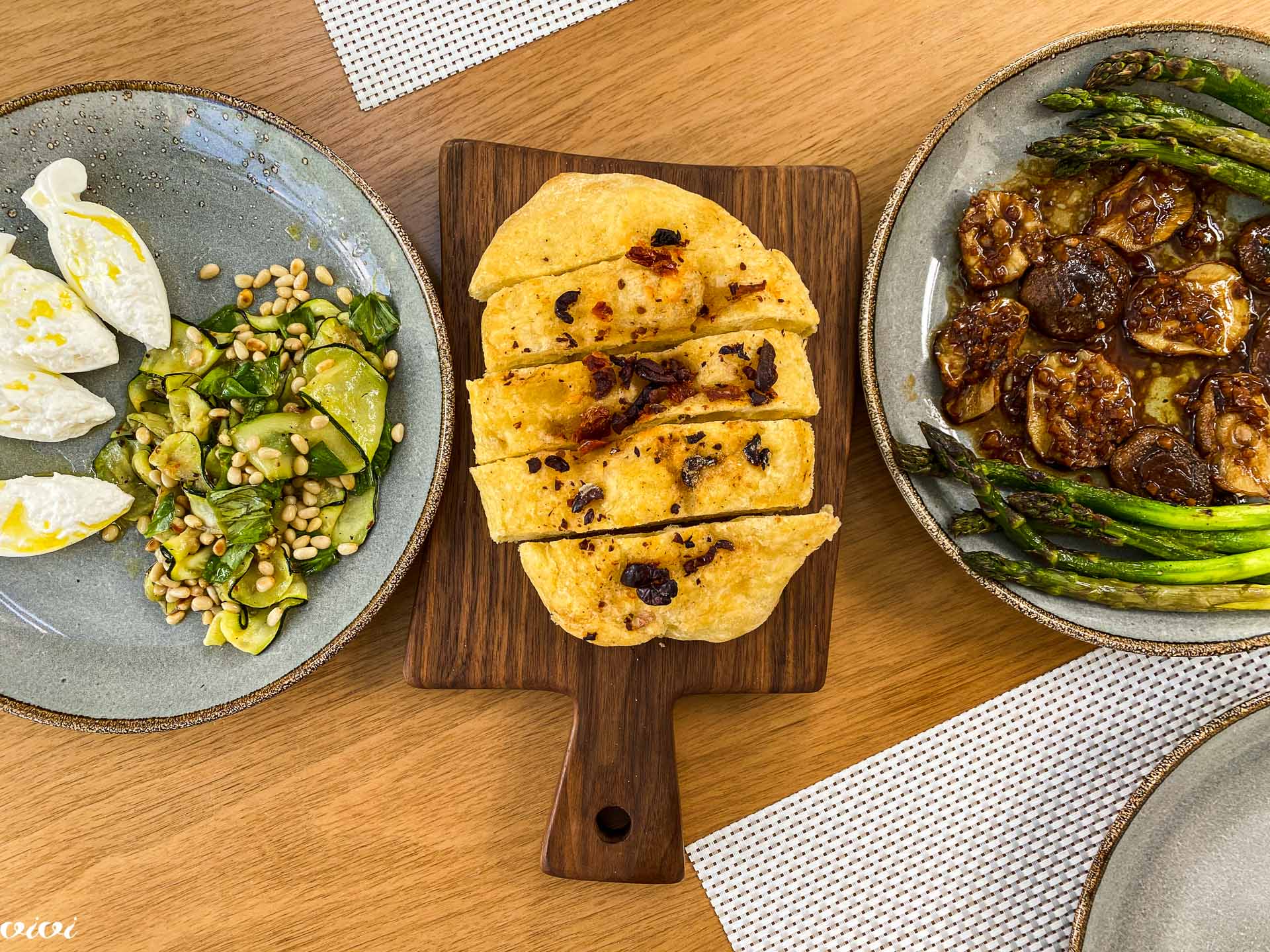 Zelenjavni žar, šparglji, šitake, bučke4