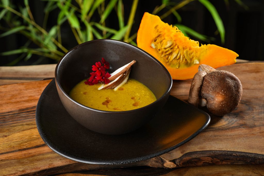 Shambala TR21j, Jesenska juha iz buče hokaido in šitak, foto Peter Irman