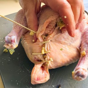Pečen piščanec s filo in tartufi006