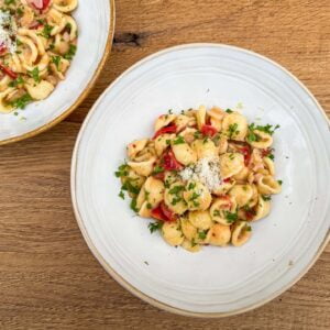 Orecchiette z limono in belim fižolom1