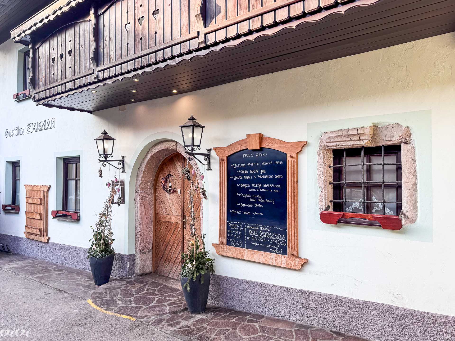 Gostilna Starman, vhod