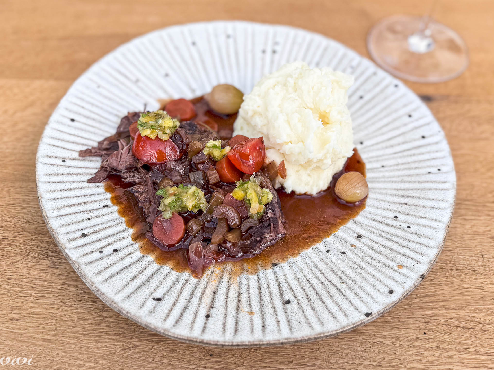 Ostanki, brasato, gremolata, pire16