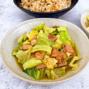 Pečeno zelje s curry maslom, pečen riž3