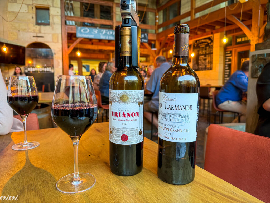 St. Emillion, 3 Fontane, vino2