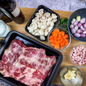 Bourguignon z govejimi prsmi, priprava