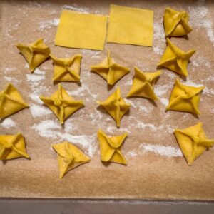 Fagottini z rumenjakom in parmezanom, priprava15