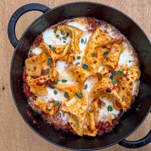 Odprta lazanja s klobaso5