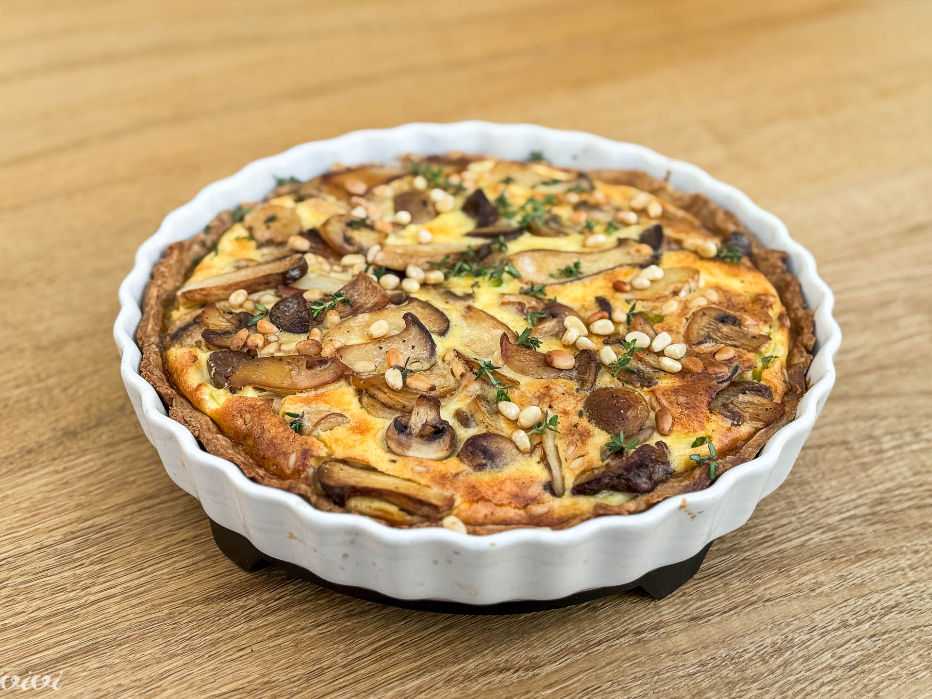 Pirin quiche z gobami in porom27