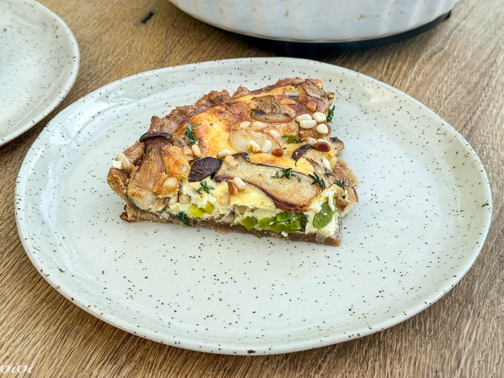 Pirin quiche z gobami in porom41
