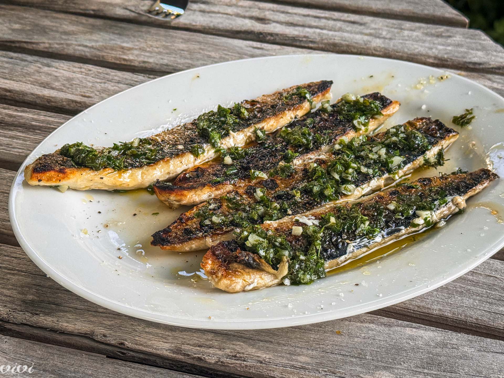 Skuša na žaru, pečena na kožo7