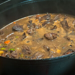 Jelenov bourguignon, priprava, pripravljen za pečico5