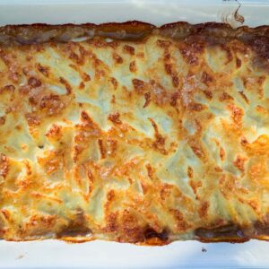 Divjačinski parmentier, gratiniran5