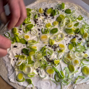 Flammekuechen doma, por, tartufi, priprava3