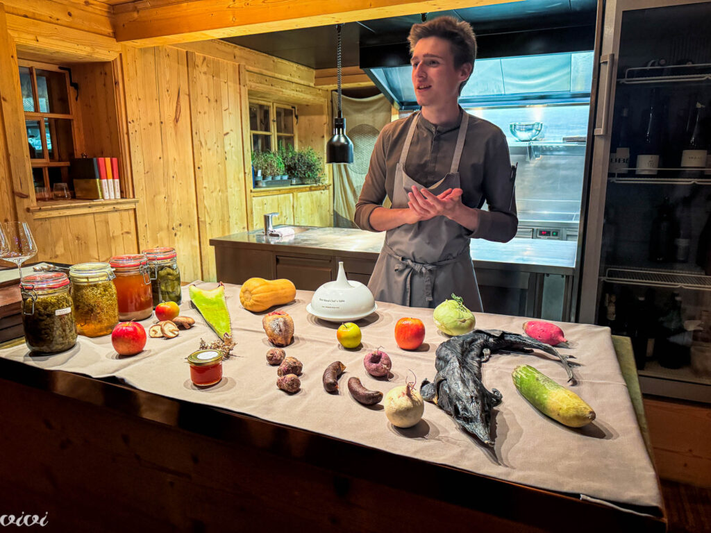 Chef's table, Rote Wand, snack bar, sestavine, lokalni dobavitelji