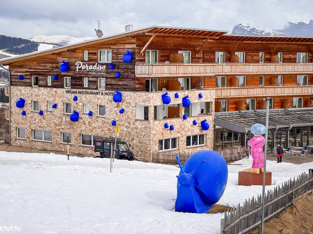 Seiser Alm, Paradiso, veganski hotel in restavracija