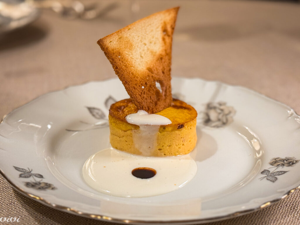 Al Cambio, mortadelin flan, sirova krema