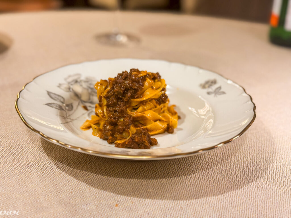 Al Cambio, tagliatelle alla bolognese