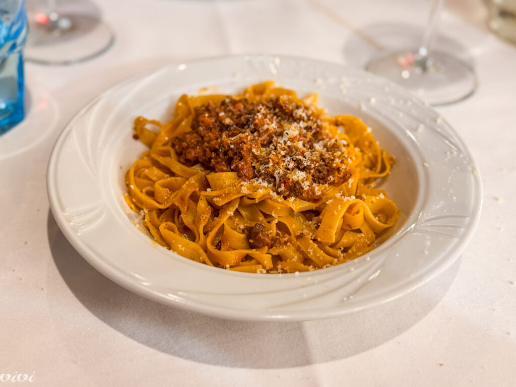 Da Cesari, tagliatelle, ragu bolognese