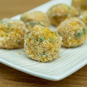Arancini z grahom in pehtranom, panirani, priprava10