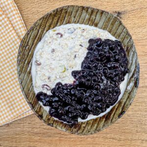 Bircher müssli z borovničevim kompotom10