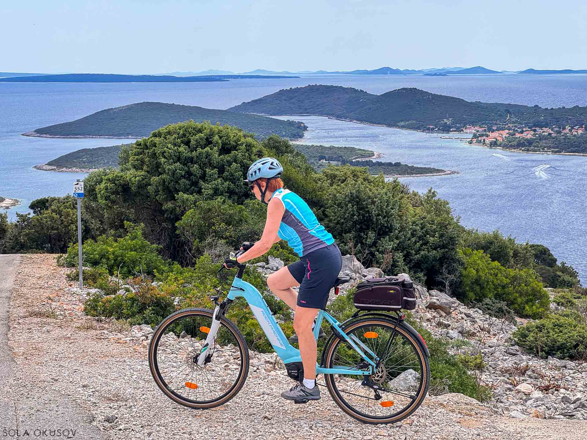 Lošinj, kolesarjenje na južni del otoka